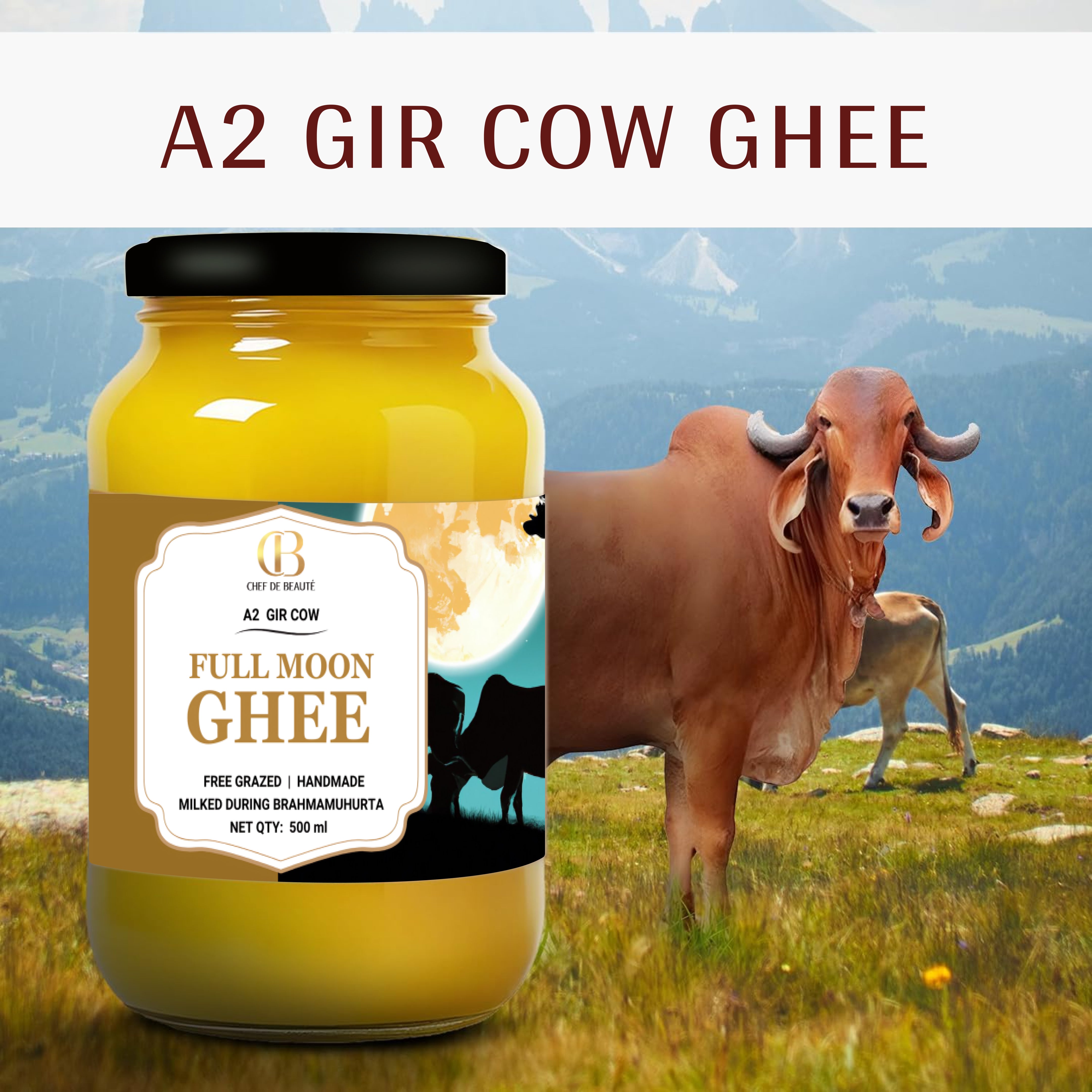 CDB's A2 Gir Cow Full Moon (PURNIMA) Ghee - 500 ml